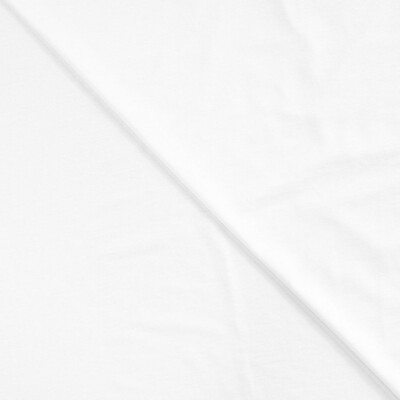 Viscose Jersey White close-up af overflade og strik
