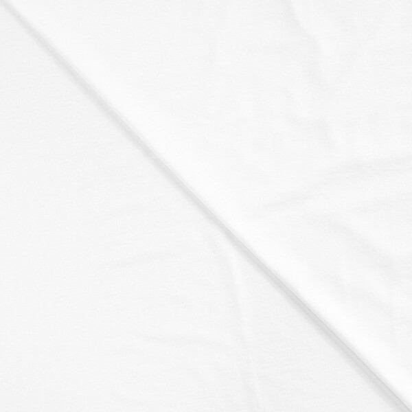 Viscose Jersey White close-up af overflade og strik