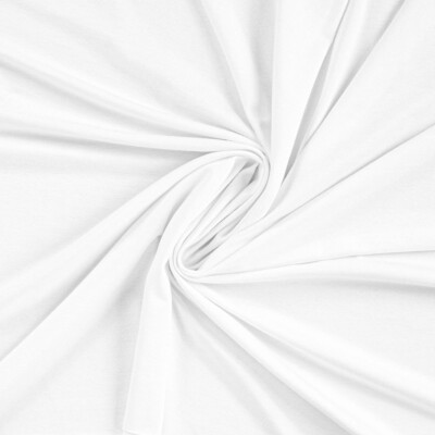 Viscose Jersey White 220 g/m² hvid metervare