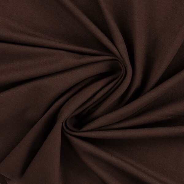 RS0372-580_3-1 Viscose Jersey Dark Brown 220 g/m² 145--150 cm