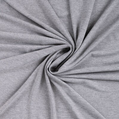 Viscose Jersey Mid Grey Melange 220 g/m² 145-150 cm