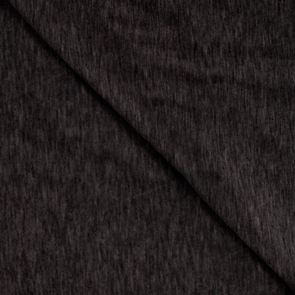 Viscose jersey luxury dark grey melange with 4-way stretch