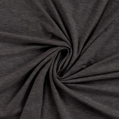 Viscose Jersey Dark Grey Melange 220 g/m² 145-150 cm