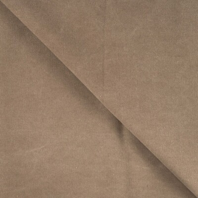 Waxed Canvas Taupe vævet struktur og mat overflade