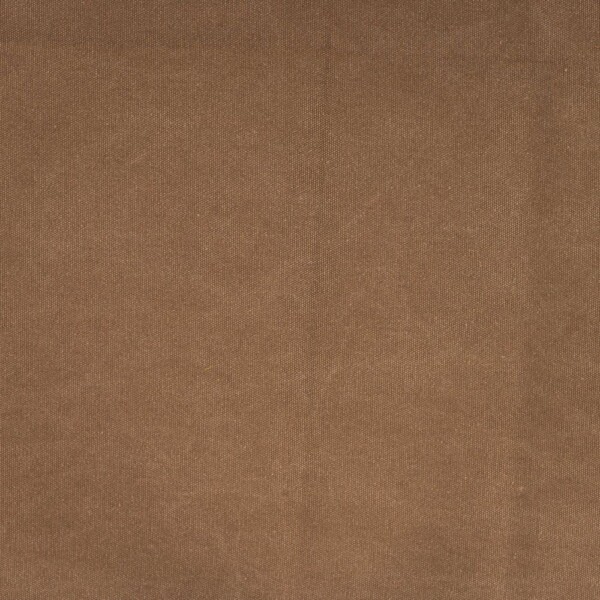 Waxed canvas stof Cedar Brown close-up af overflade