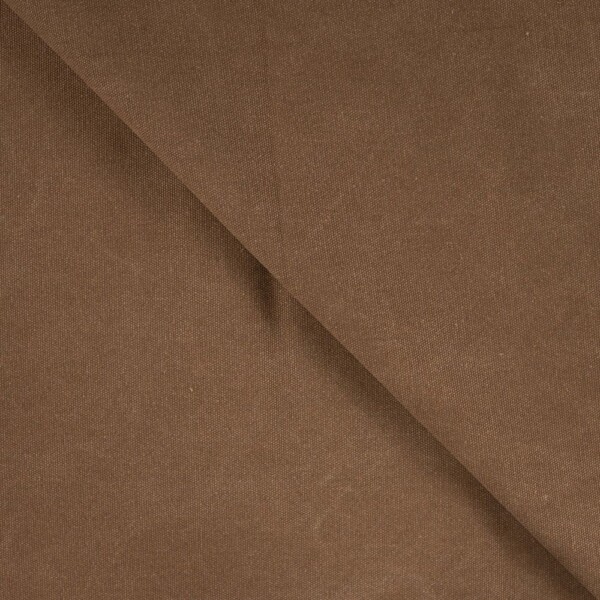 Waxed Canvas Cedar Brown fast stof til tasker