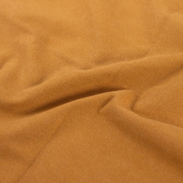Waxed canvas Ochre color view