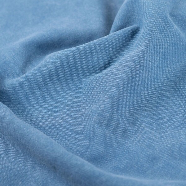 Waxed Canvas Lapis Blue color and texture
