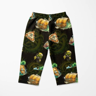 Toxic tema print på bomulds jersey med lycra 160 cm bred