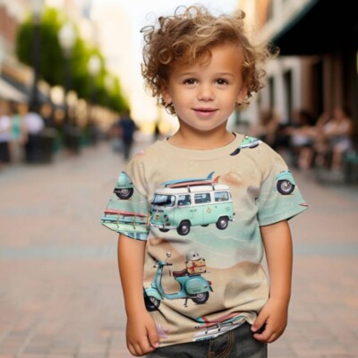 Jersey print med sommer tema 1 - Billede 2