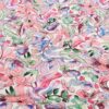 Digitalprint bambus jersey abstrakte blomster rosa - motivdetalje