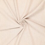 Hør blanding med striber natur i 60% hør og 40% bomuld, 155 g/m²