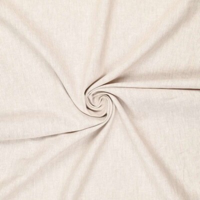 Pellavansekoite, jossa on kapeita raitoja - luonnonvalkoinen