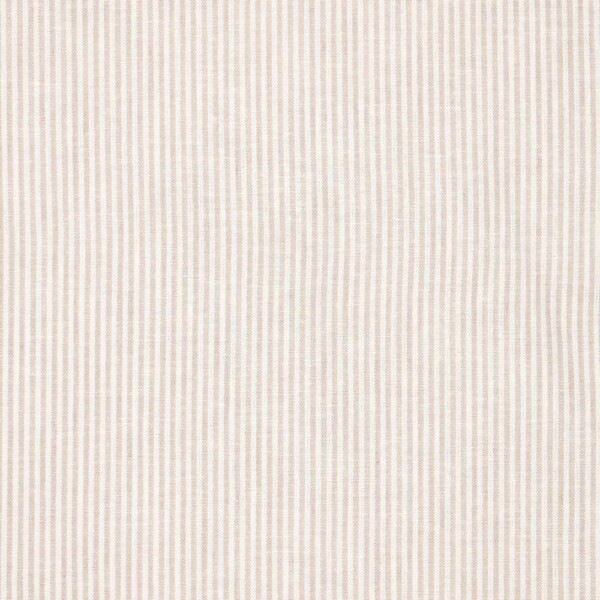 Detalje af smalle striber i natur hørblanding, Oekotex