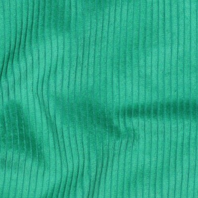 Bredriflet fløjl - Green - Billede 1