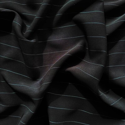 Black pinstripe lining 120 g/m² 140 cm