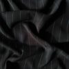 Sort pinstripe foer 120 g/m² 140 cm