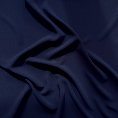 Navy blue polyester lining 120 g/m² 140 cm