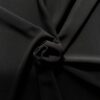 Sort foerstof i 100% polyester - detalje