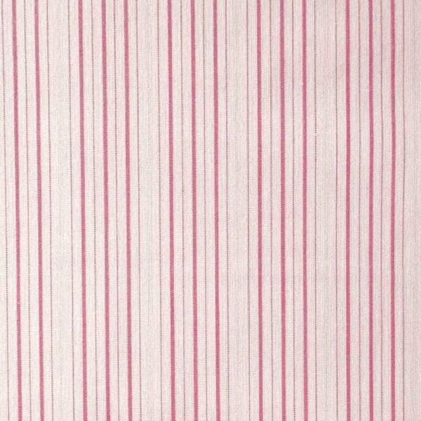 Stribet poplin stof rød 140 cm bredde