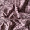 Red striped seersucker, 100% polyester, 120 g/m²
