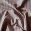 Light brown striped poplin in 50% polyester and 50% cotton, 120 g/m²