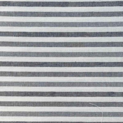 Semi-panama upholstery fabric with wide gray stripes, woven quality