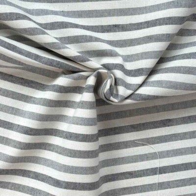 Detail of half panama with wide gray stripes in woven structure