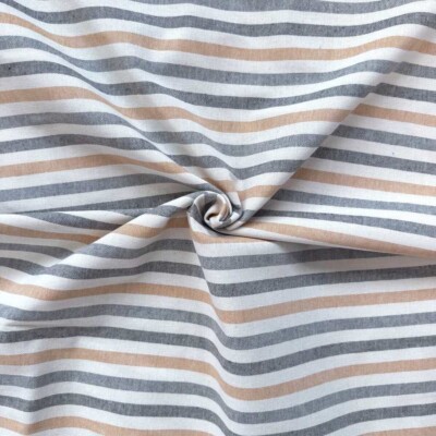 Detail of half panama with wide yellow stripes in woven structure