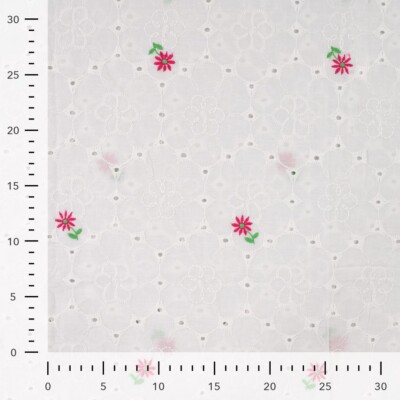 Detail of weaving and embroidery thread in embroidery cotton