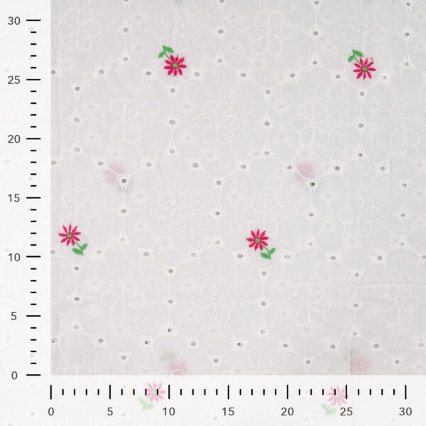 Detail of weaving and embroidery thread in embroidery cotton