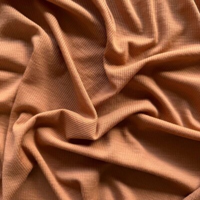 Merinould med silke terracotta 200 g/m² 165 cm