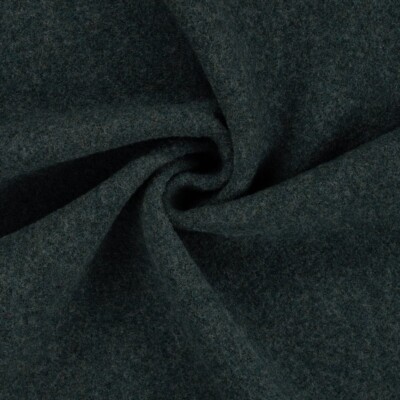 Kogt uld (uld bouclé) i græs meleret, 100% uld