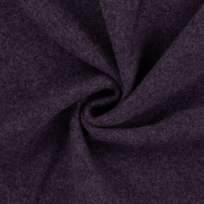 100 % villaa violetti pilkullinen keitetty villa bouclé-kangas.