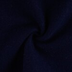 100% Uld - Mørk navy, kogt uld (bouclé) 400 g/m2