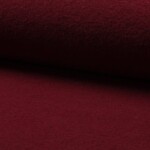 100% Uld - Vinrød, kogt uld (bouclé) 400 g/m2