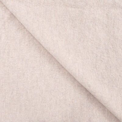 Wool bouclé light sand mottled on roll