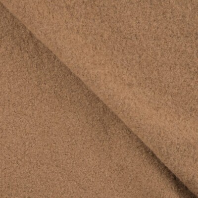 Wool bouclé light brown roll in wholesale