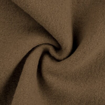 100% uld kogt uld bouclé lys kamel metervare