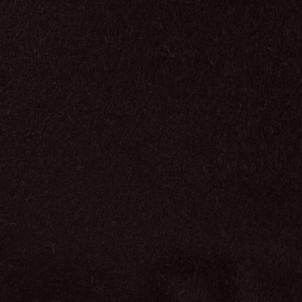 100% Uld - Mørk brun, kogt uld (bouclé) 400 g/m2