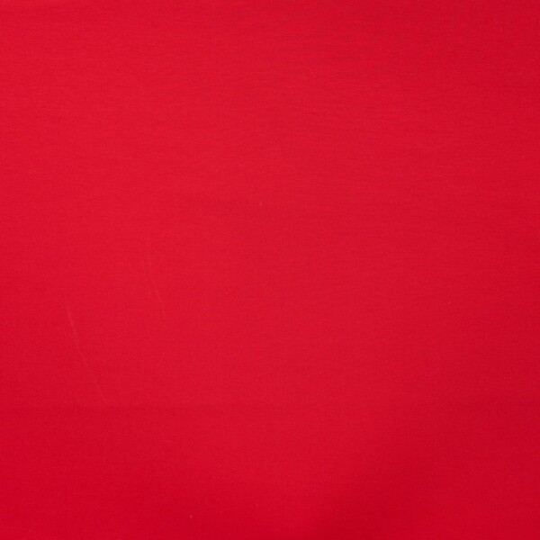Klar rød ensfarvet jersey med 4-vejs stræk til basisstyles