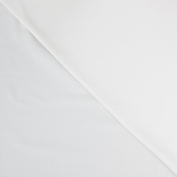 Ensfarvet jersey i dusty ecru med 4-vejs stræk og Oekotex 100