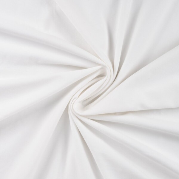 Bomulds jersey Støvet råhvid i 220 g/m² og 150-160 cm bredde