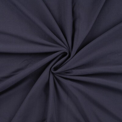 Bomulds jersey Mørk marine i 220 g/m² og 150-160 cm bredde