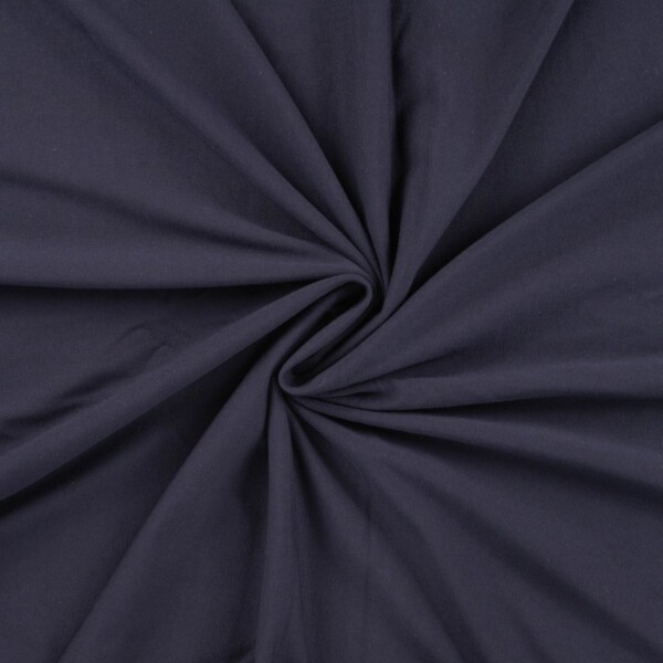 Bomulds jersey Mørk marine i 220 g/m² og 150-160 cm bredde