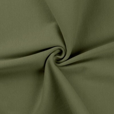Rib - Khaki rundstrikket rib 230 g/m² tubular