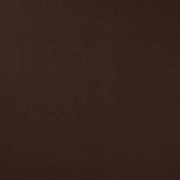 Mørkebrun rib jersey metervarer med tæt ribstruktur