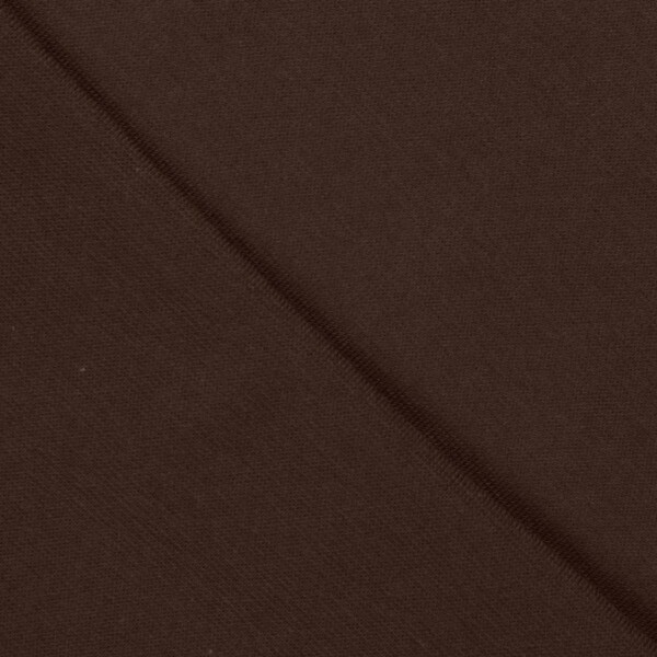 Oekotex rib i mørkebrun til ribkanter og afslutninger