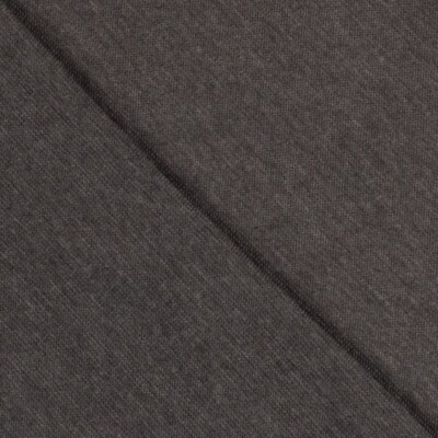 Mørk gråmeleret rib jersey metervare til ribkanter