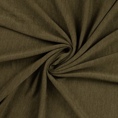 Merino uld jersey khaki meleret metervare